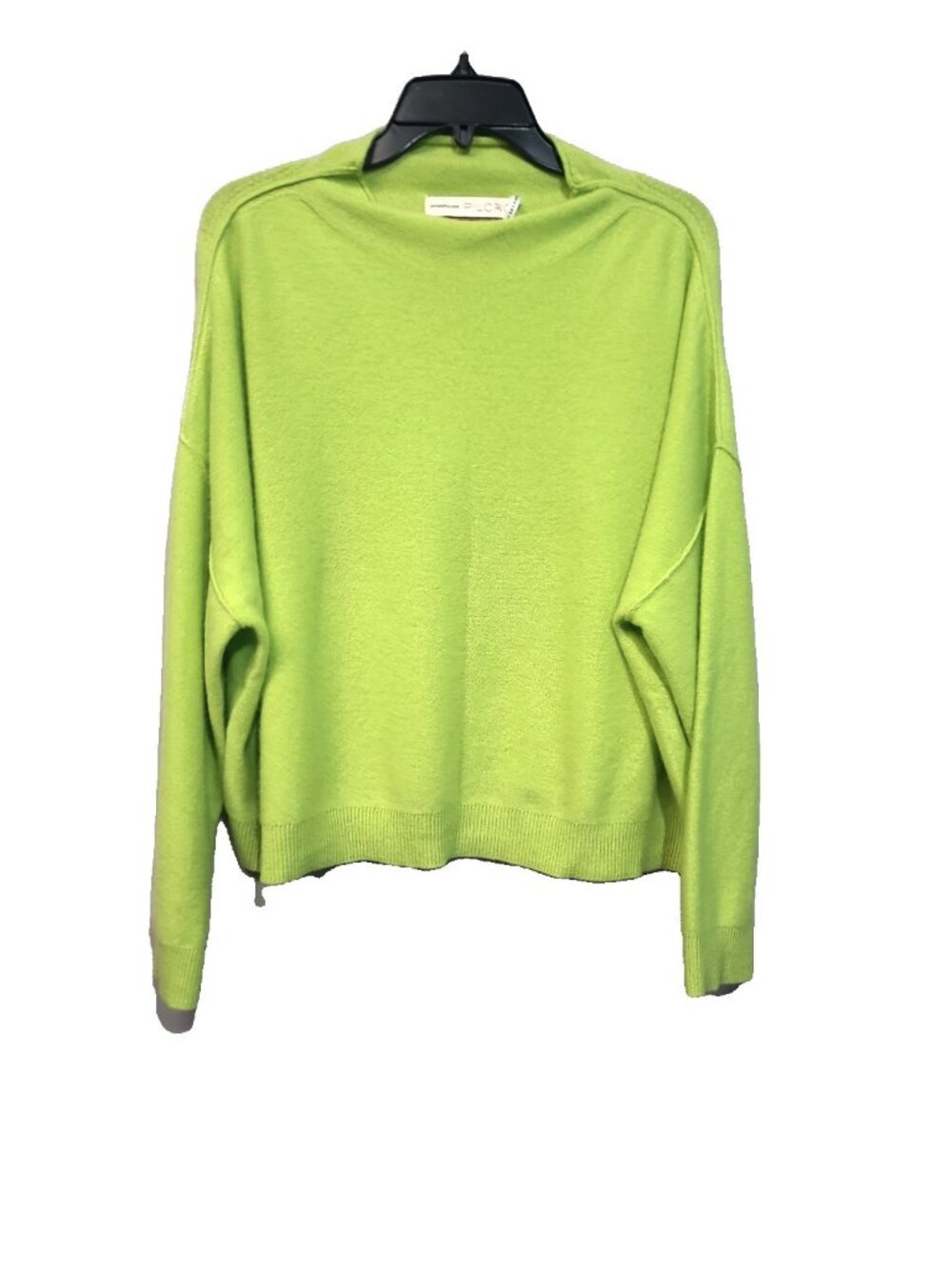 Pilcro The Alani Cashmere Mock Neck Sweater Size L Green
